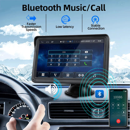 RoadView – 7-Inch Wireless CarPlay & Android Auto Player