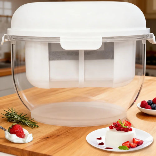 Yogressa – Yogurt Maker with Fine Mesh Strainer & Pressure Plate