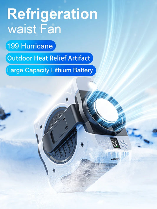 CoolBreeze – 8000mAh Waist Clip & Neck Fan