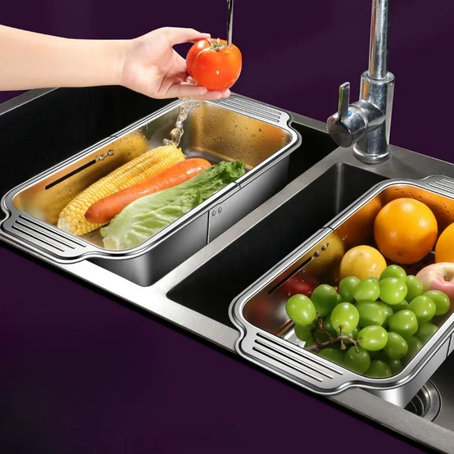 Extendra – Stainless Steel Telescopic Sink Filter Basket