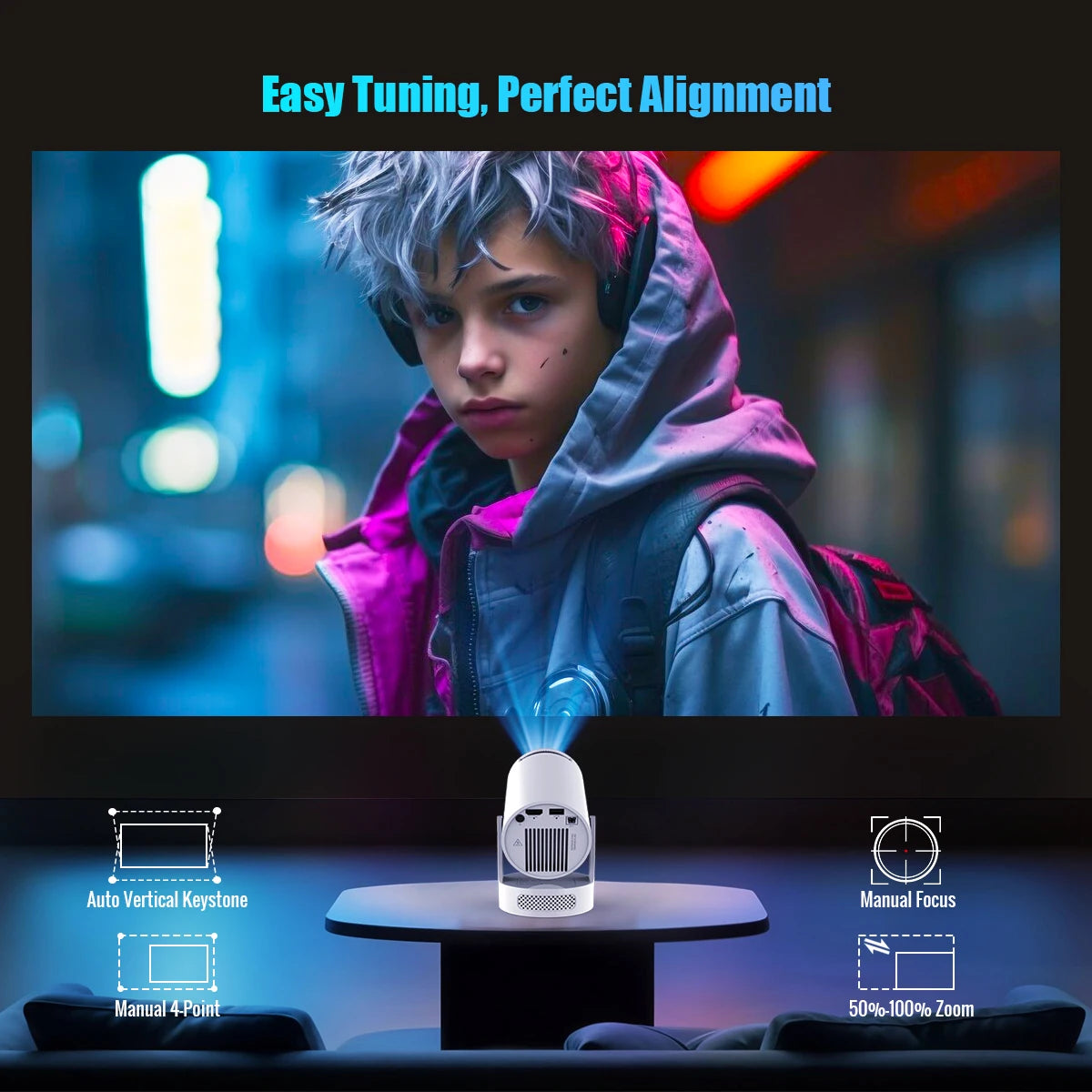 VisionMax – HY300 4K Home Theater Projector