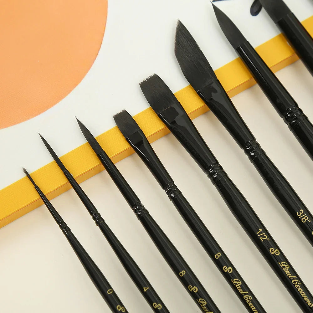 BrushMax – 10-Piece Wooden Handle Painting Brush Set