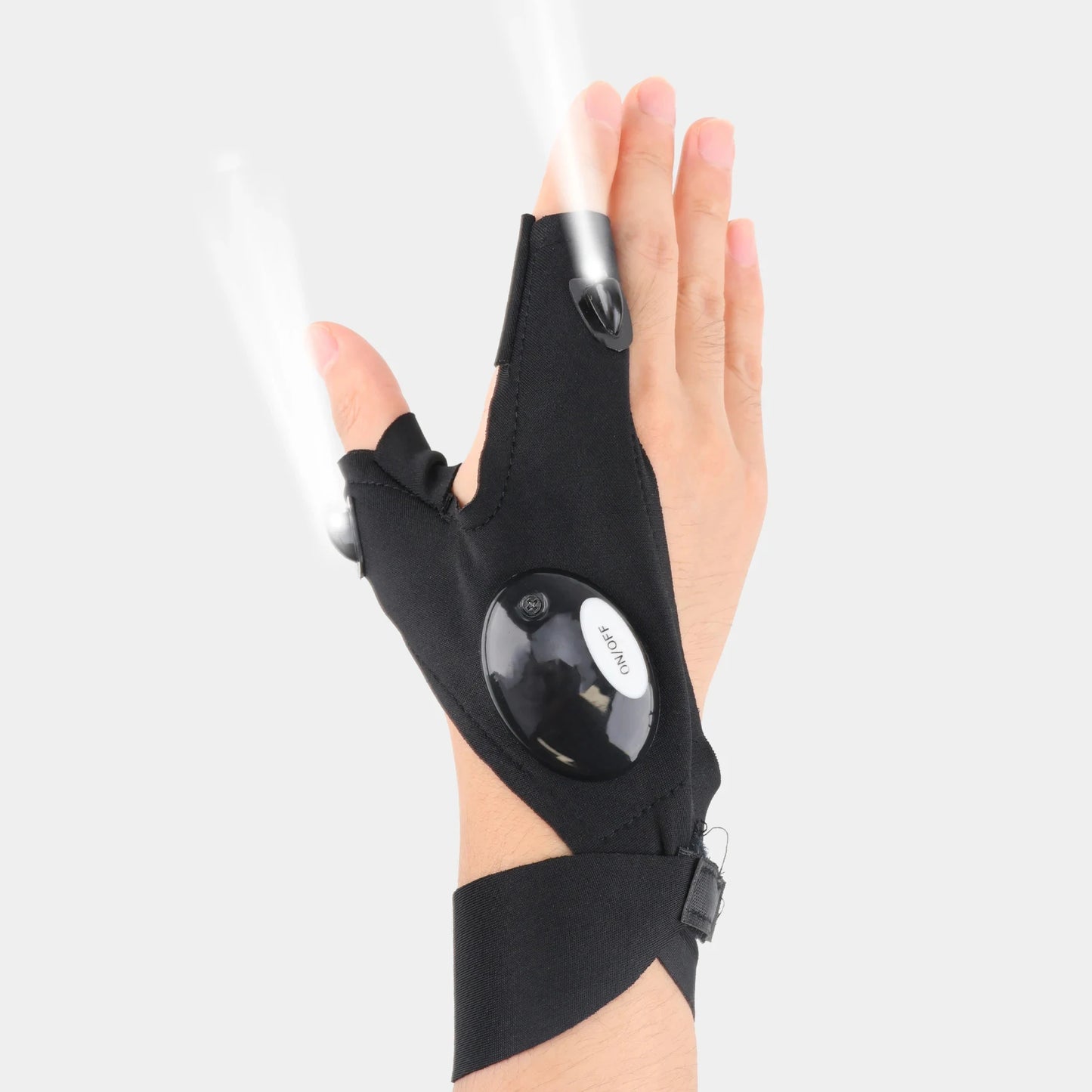 GlowGrip – LED Half-Finger Flashlight Gloves
