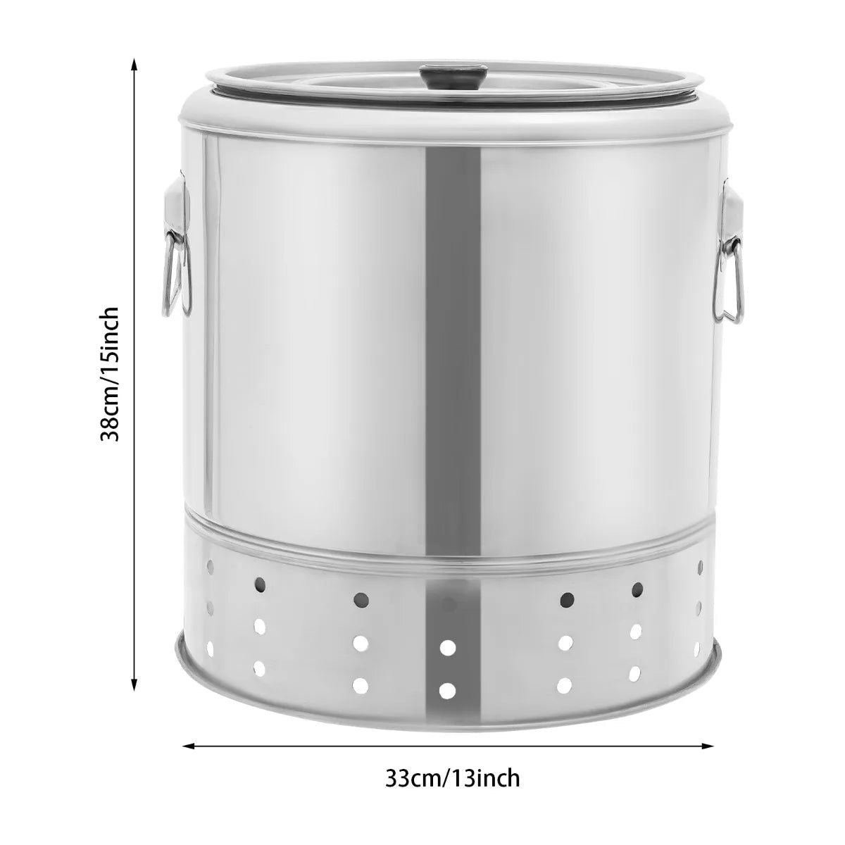 SmokeFree – Barrel Charcoal Grill with Skewers