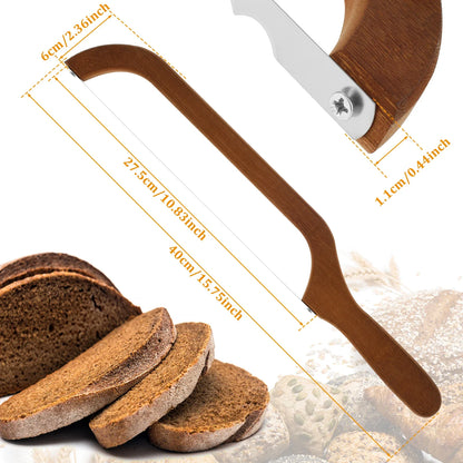 BakeSlice – Wooden Handle Serrated Bread Knife