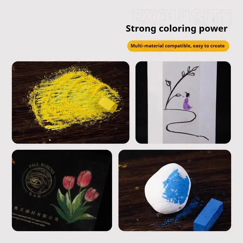 Chromarast – 48 Colors Soft Pastel Crayon Set