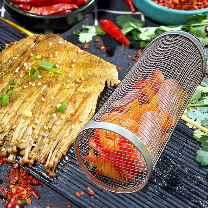 GrillRoll – Rolling BBQ Basket