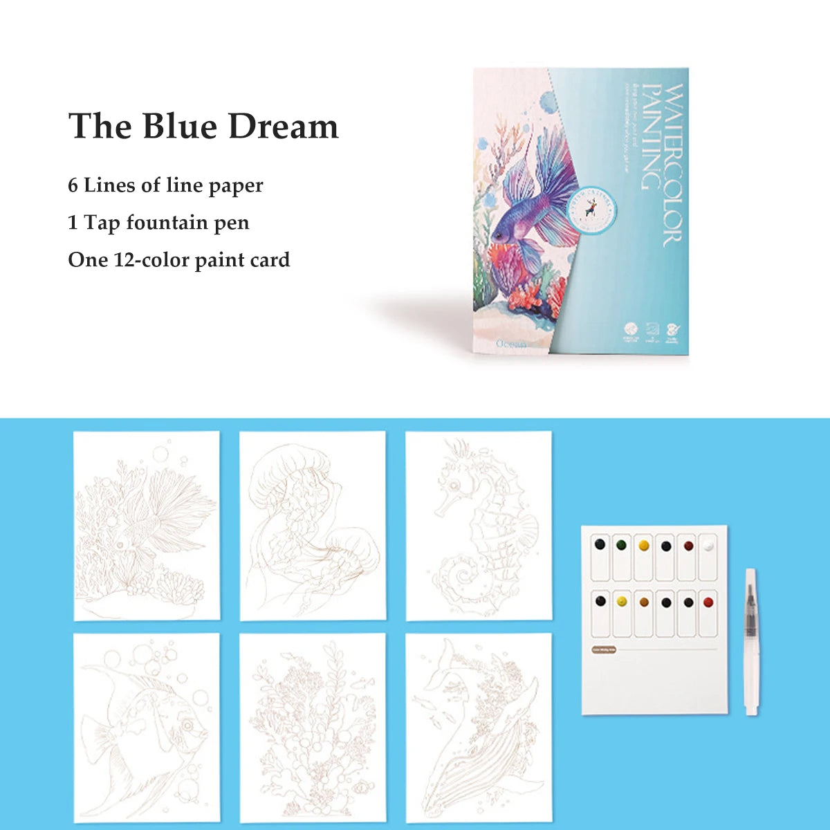 PastelPals – Kawaii Coloring Book with Watercolors