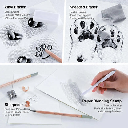 ArtVibe – 29-Piece Professional Drawing Pencil Set