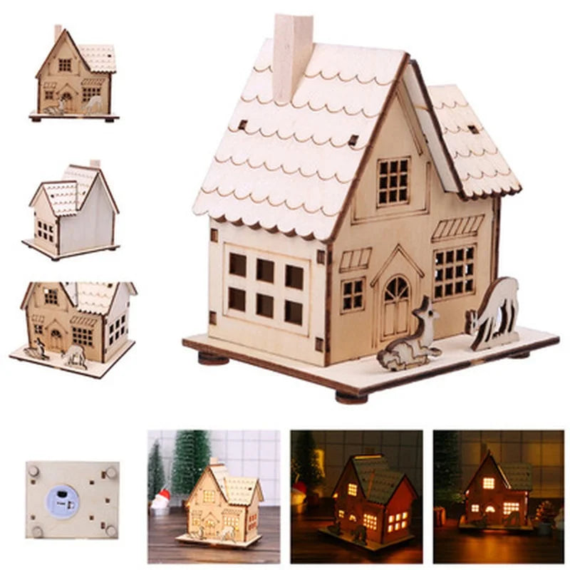 Lumihome – LED Wooden House Christmas Decorations