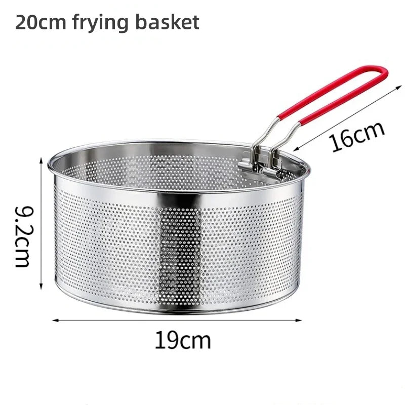 FryFlow – 304 Stainless Steel Mesh Fry Basket