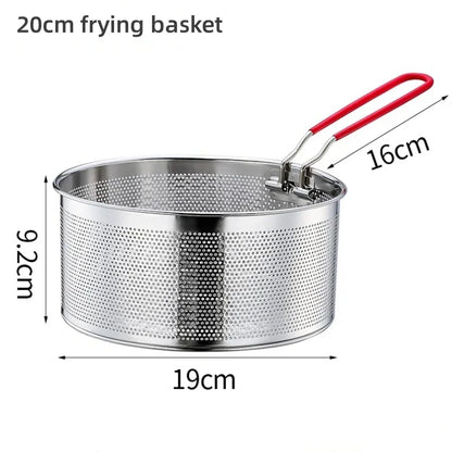 FryFlow – 304 Stainless Steel Mesh Fry Basket