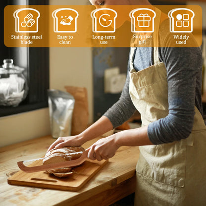 BakeSlice – Wooden Handle Serrated Bread Knife