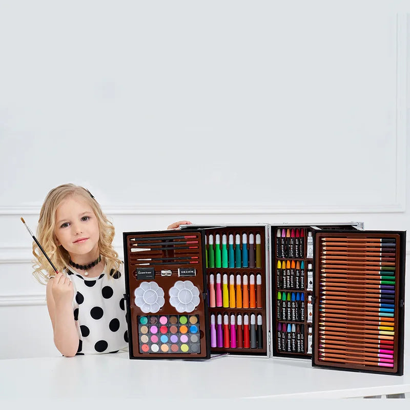 ArtBloom – 200-Piece Children’s Painting & Crayon Set