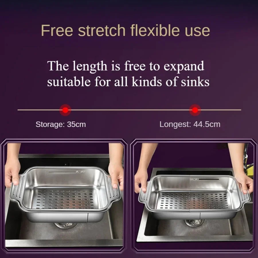 Extendra – Stainless Steel Telescopic Sink Filter Basket