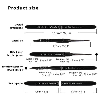 DualBrush – Dual-Tip Travel Watercolor Brush Pen