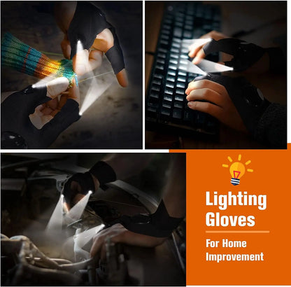GlowGrip – LED Half-Finger Flashlight Gloves