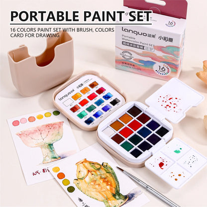 Colorivy – 16-Color Mini Watercolor Travel Set