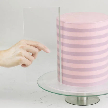 ScrapeClear – Transparent Acrylic Cake Scraper
