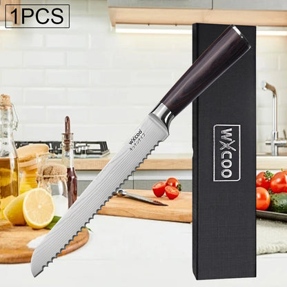 SlicePro – 8-Inch Serrated Bread & Chef Knife
