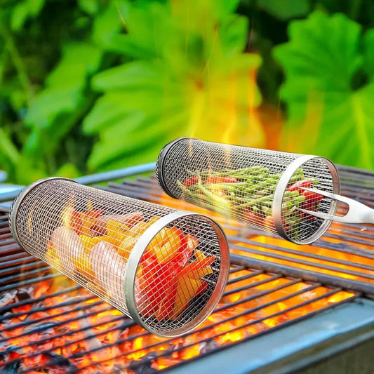 GrillRoll – Rolling BBQ Basket
