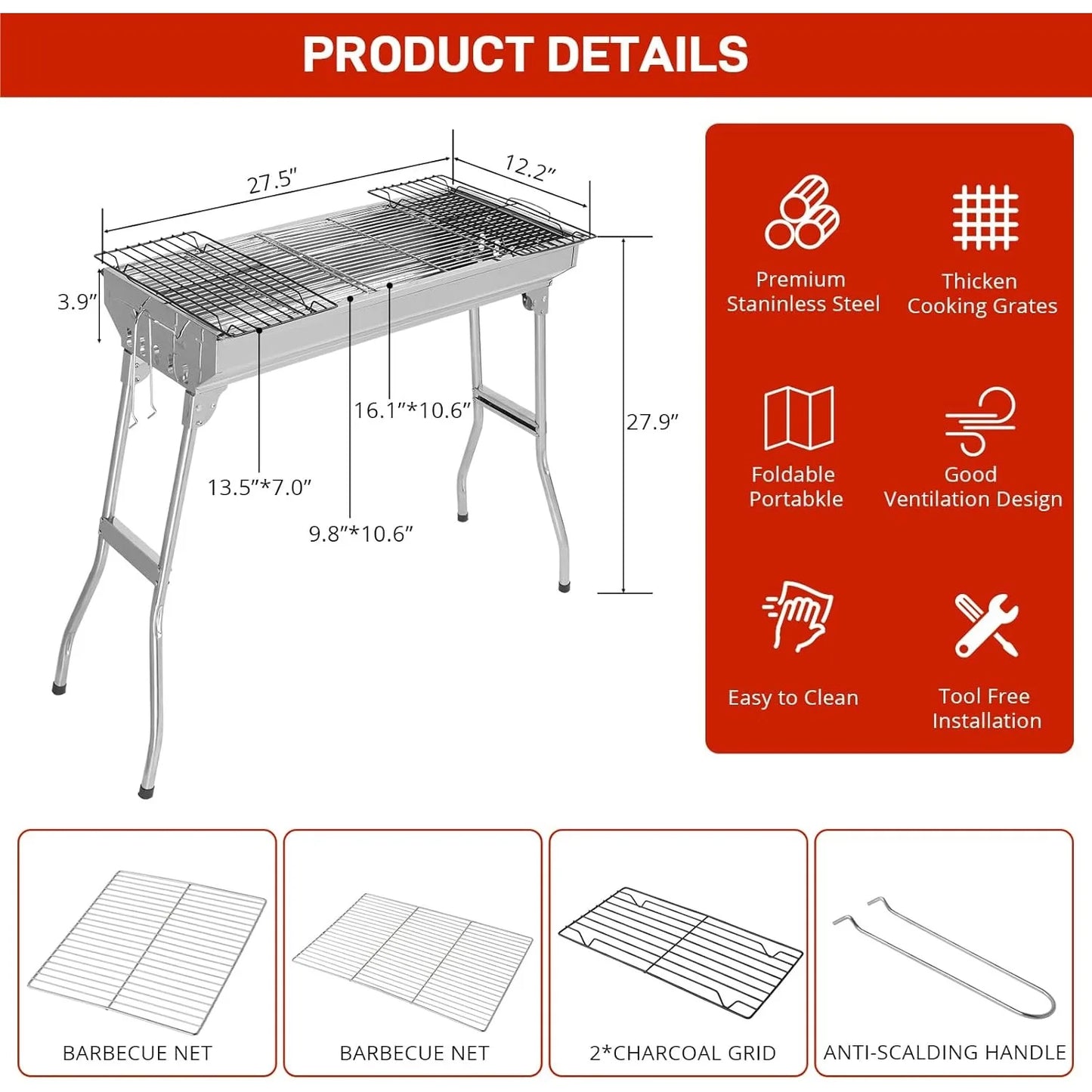 FireFold – Portable BBQ Grill