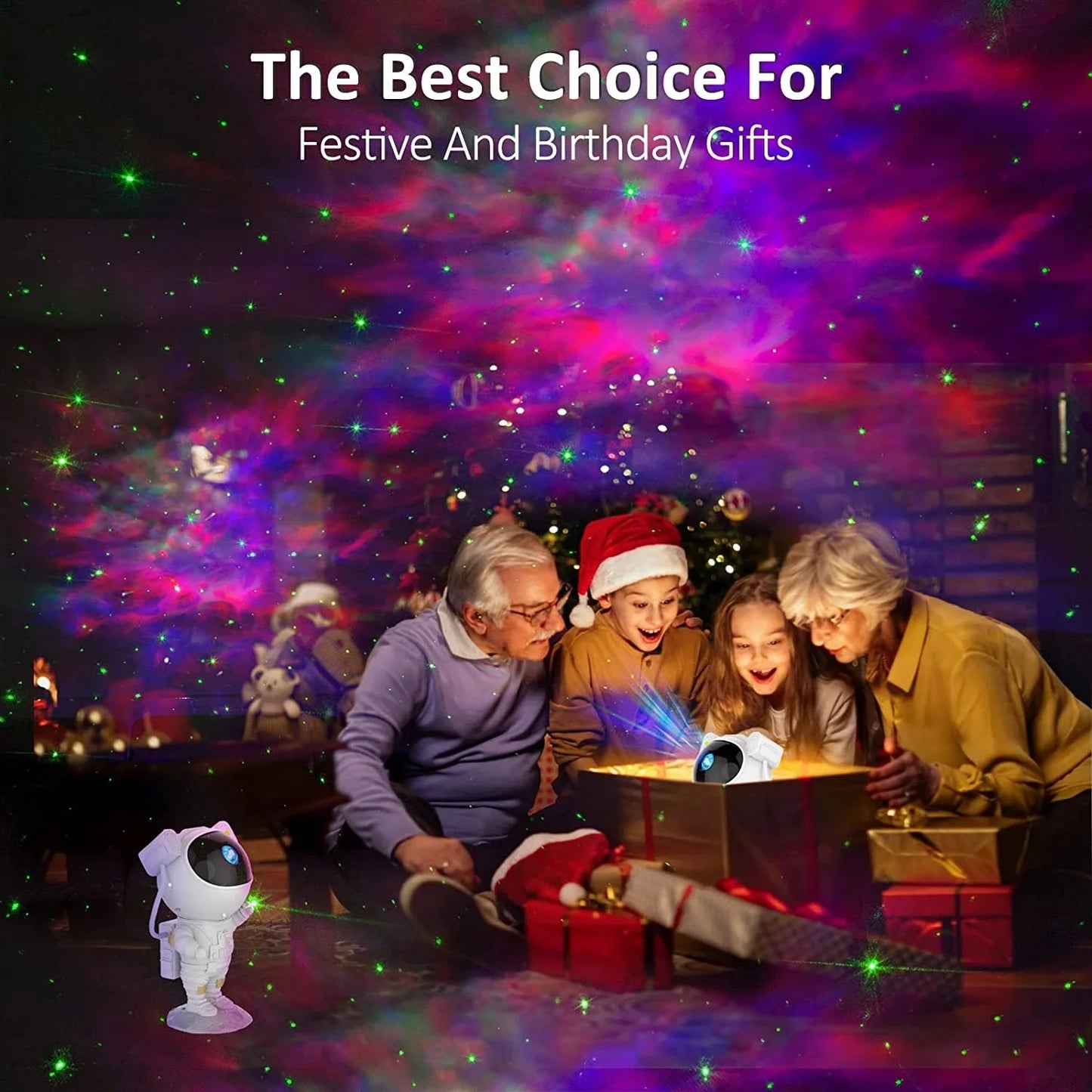StarryBuddy – Astronaut Galaxy Projector Night Light