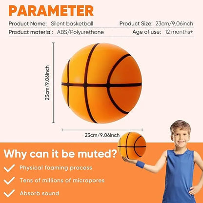 QuietDribble – Airless Foam Silent Basketball