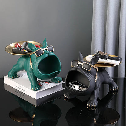 BulldogVault – Resin Dog Statue with Storage