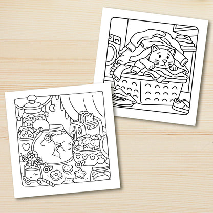 PurrDoodle – Bold & Fun Adult Cat Coloring Book