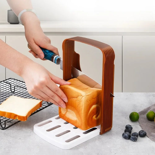 Slicer– Foldable Bread &amp; Toast Slicing Rack