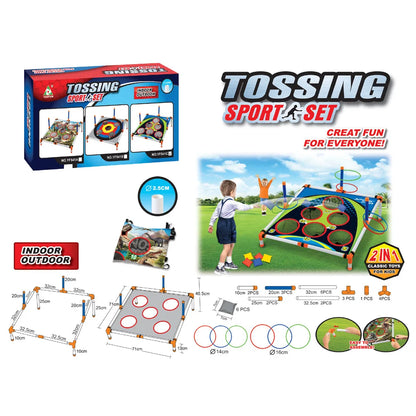 TossMate – Portable Cornhole Ring Toss Game
