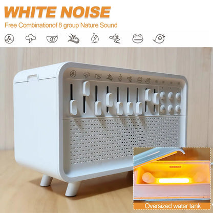 CalmGlow – LED Sleep Sound Machine & Humidifier