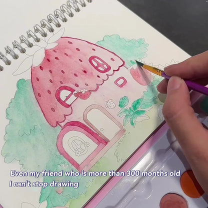 Coloreve – 8-Color Portable Watercolor Painting Book