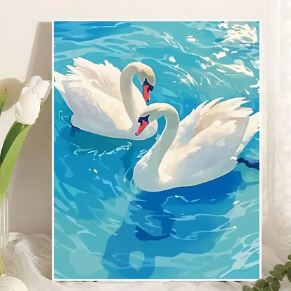 SwanGrace – Digital Oil Paint by Numbers Kit