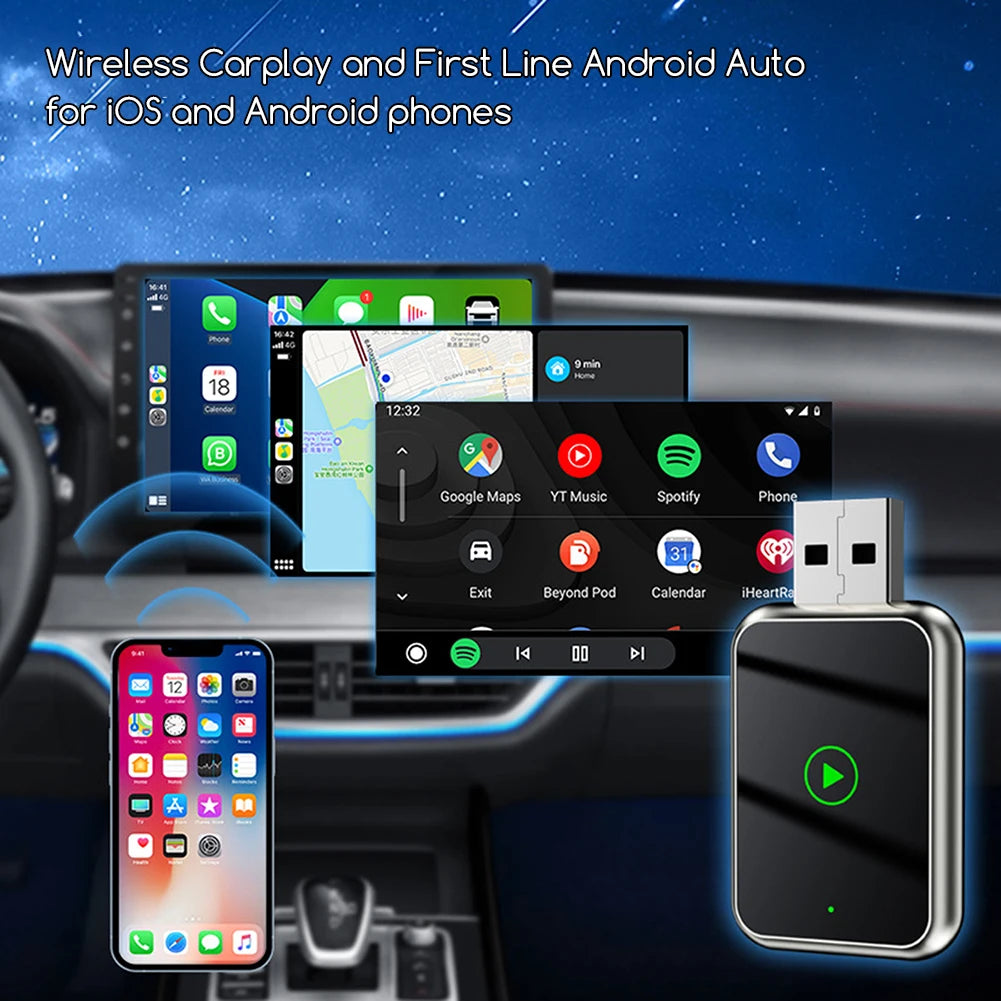 CarLinker – Wireless CarPlay & Android Auto Adapter