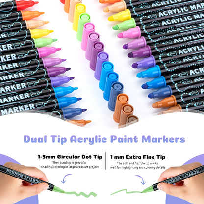 ColorFlex – Dual Tip Acrylic Paint Pens