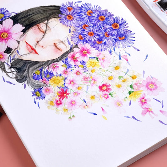 ColorSprout – A4 Watercolor Paper Book
