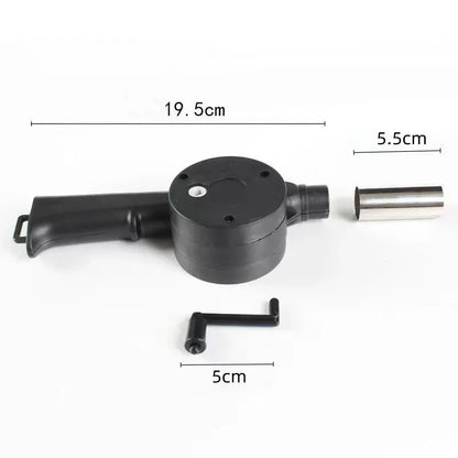GrillBreeze – Portable Hand Crank BBQ Air Blower