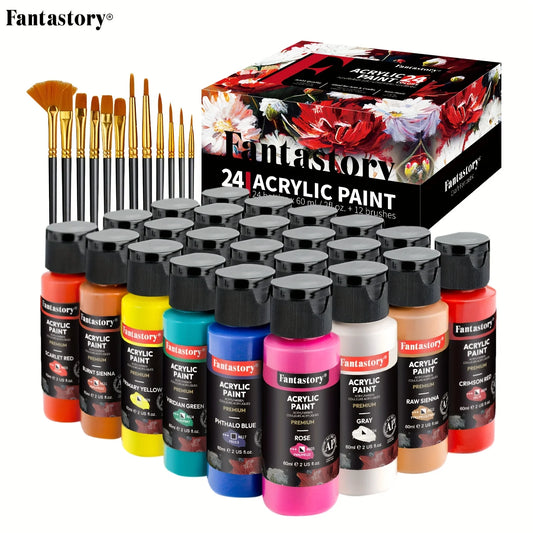 Fantastory – 60ml Acrylic Paint and Brush Set