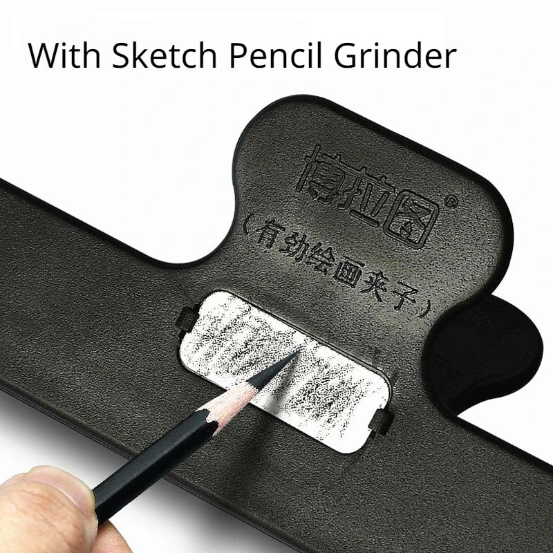 SketchGrip – Large 5.9-Inch Painting Clip with Pencil Sharpener