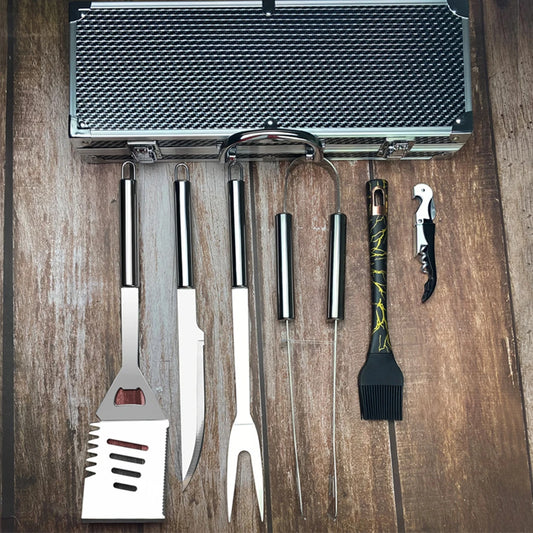 FlameCraft – Stainless Steel BBQ Tool Set