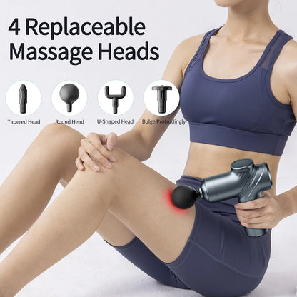 PulsePro – Deep Tissue Massage Gun with 4 Heads