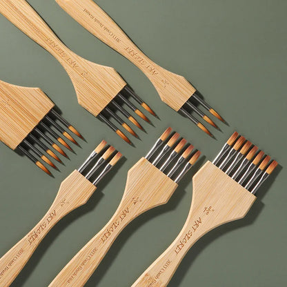 ArtAngle – Multi-Toothed Nylon & Wool Artist Brush Set