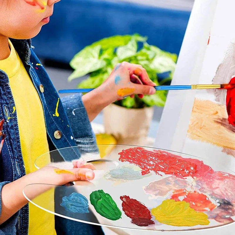 PaletteClear – Clear Oval Mixing Tray for Paints