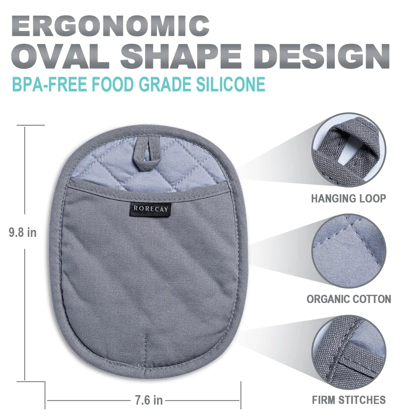 HeatHaven – Silicone Pocket Pot Holder Set