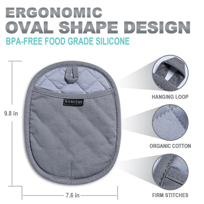 HeatHaven – Silicone Pocket Pot Holder Set