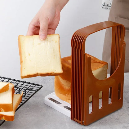 Slicer– Foldable Bread &amp; Toast Slicing Rack