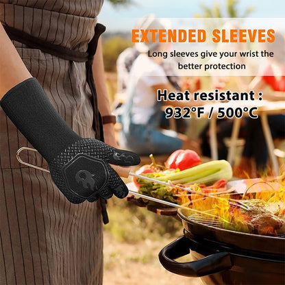 HeatGuard – Fireproof Silicone Oven Gloves