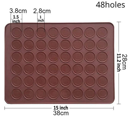 MacroBake – 48-Hole Non-Stick Silicone Macaron Baking Mat
